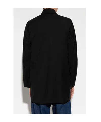 Paul Smith Single-breasted Wool Coat In Black