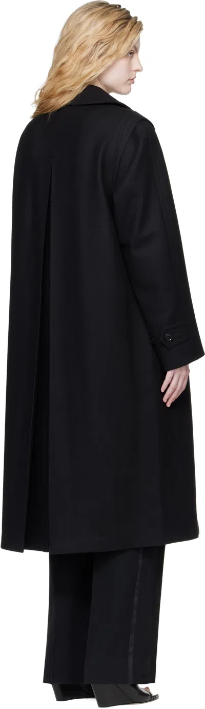 Rier Black Classic Loden Coat