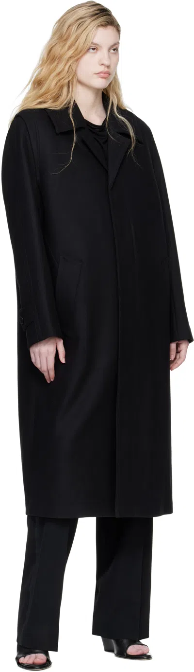 Rier Black Classic Loden Coat