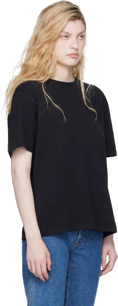 Khaite Black Mae T-shirt In Blue