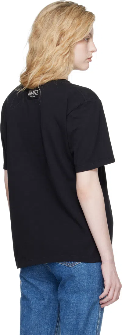 Khaite Black Mae T-shirt In Blue