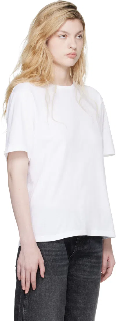 Khaite White Mae T-shirt In White