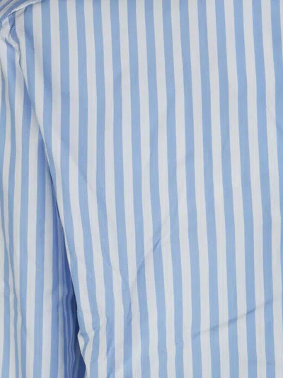 Xacus Stripe-pattern Shirt In Blue
