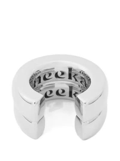 Neeka Studios The Ring Stacked-effect Open Ring In Silver