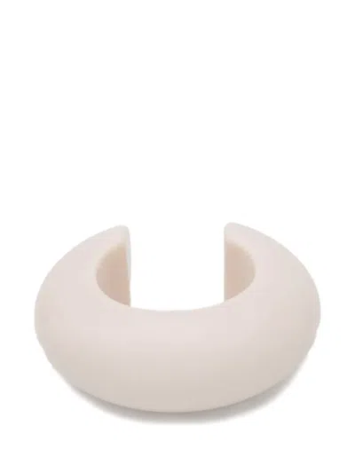 Neeka Studios Big Bangle Bracelet In White