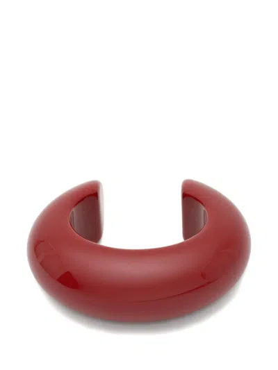 Neeka Studios Big Bangle Bracelet In Red
