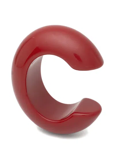 Neeka Studios Big Bangle Bracelet In Red