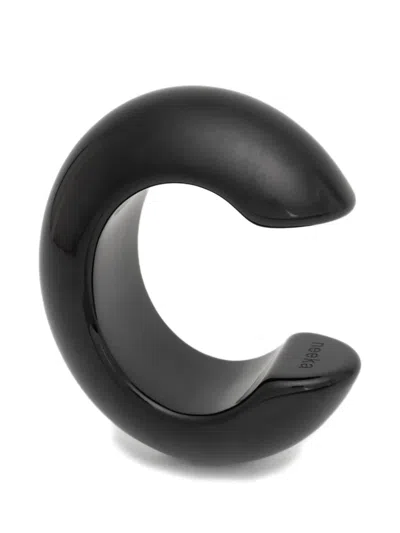 Neeka Studios Big Bangle Bracelet In Black