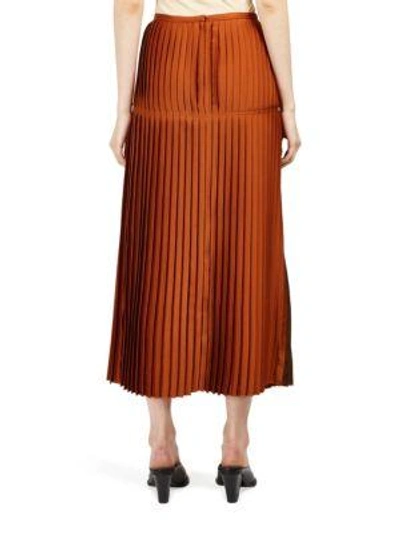 Shop Stella Mccartney Sienna Plisse Midi Skirt