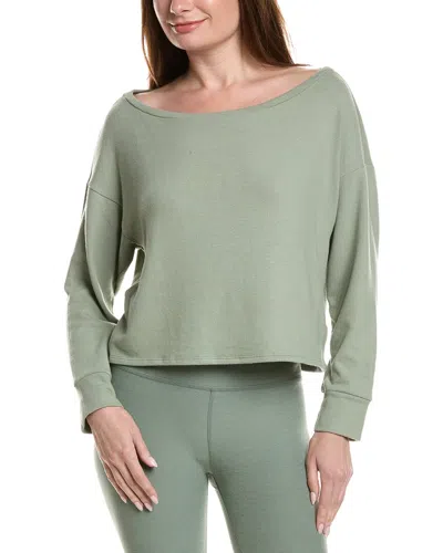 Beyond Yoga Let Loose Pullover In Green
