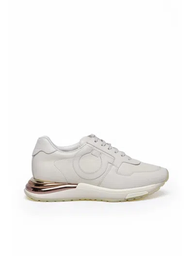 Ferragamo Brooklyn Leather Sneaker In Multi