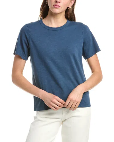 Faherty Sunwashed Crew T-shirt In Blue