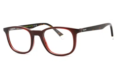 Polaroid Rectangle-frame Glasses In Brown