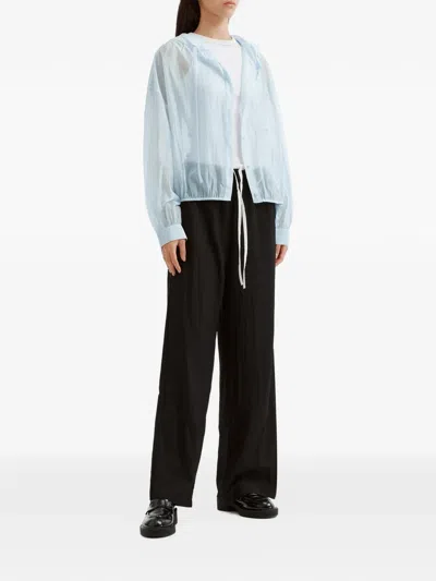 B+ab Drawstring-hood Lightweight Jacket In Blue