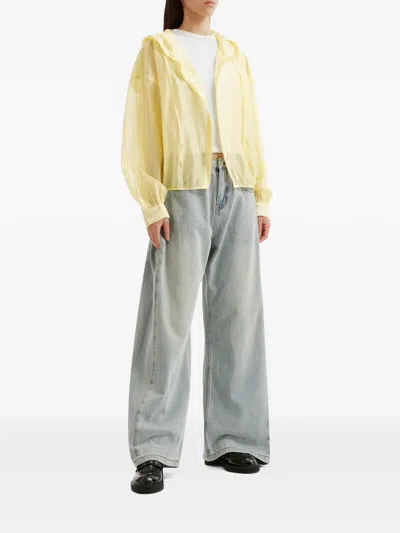B+ab Drawstring-hood Lightweight Jacket In Yellow