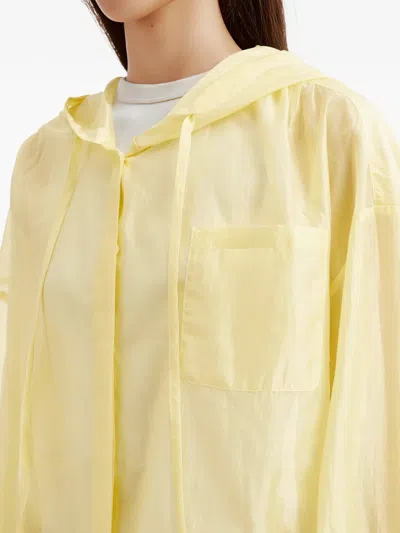 B+ab Drawstring-hood Lightweight Jacket In Yellow
