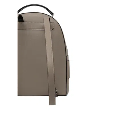 Armani Exchange Beige Polyethylene Backpack In Brown