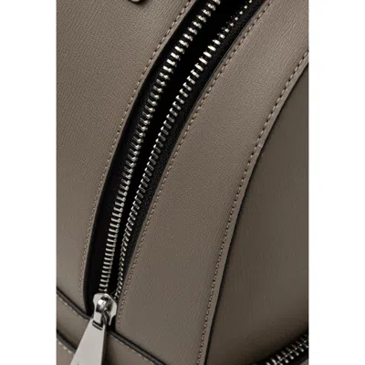 Armani Exchange Beige Polyethylene Backpack In Brown