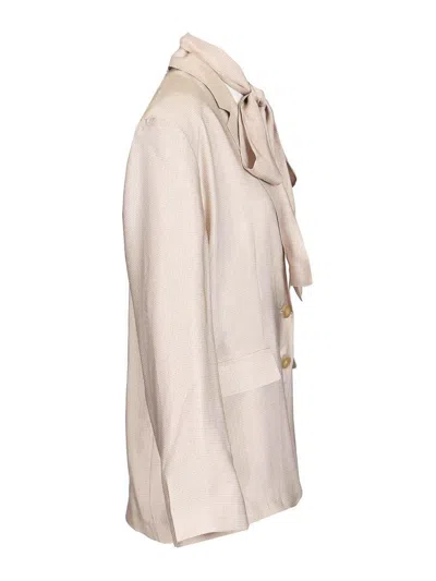 Acne Studios Single-breasted Jacket In Neutral
