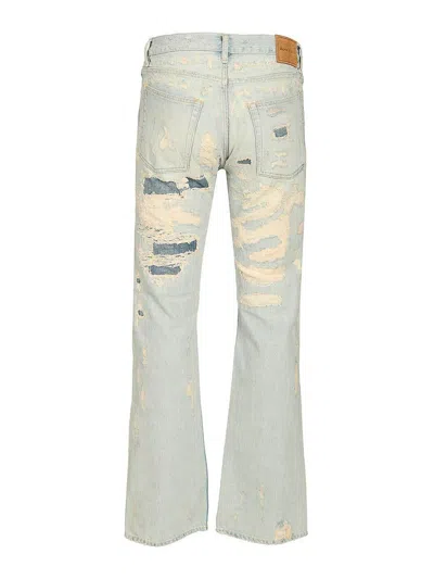 Acne Studios Repaired Effect Jeans - 2010m In Blue