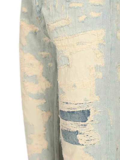 Acne Studios Repaired Effect Jeans - 2010m In Blue