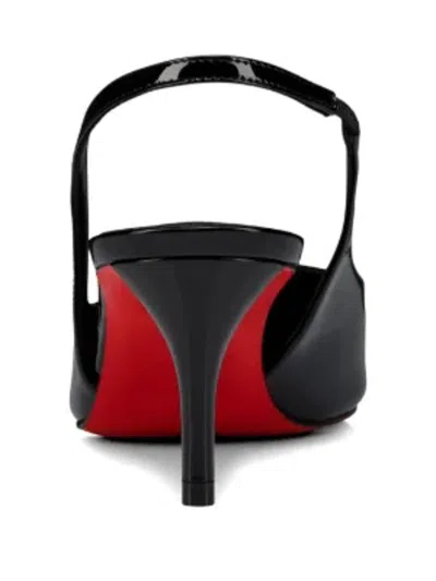Christian Louboutin Women Miss Z 60mm Patent Calfskin Slingback Pump In Black