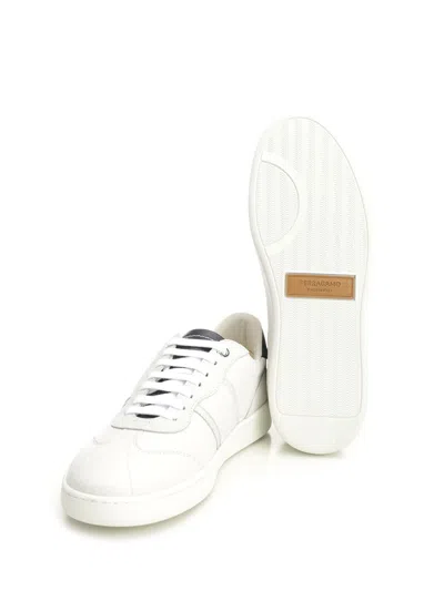 Ferragamo Achille Low-top Sneakers In White