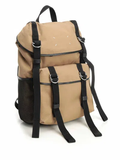Maison Margiela Medium High-tech Backpack In Sand