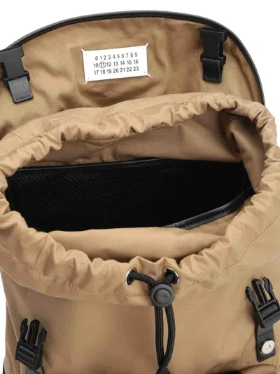 Maison Margiela Medium High-tech Backpack In Sand