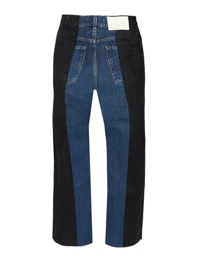 E.l.v Denim Chic Flared Jeans Multicolor In Multi