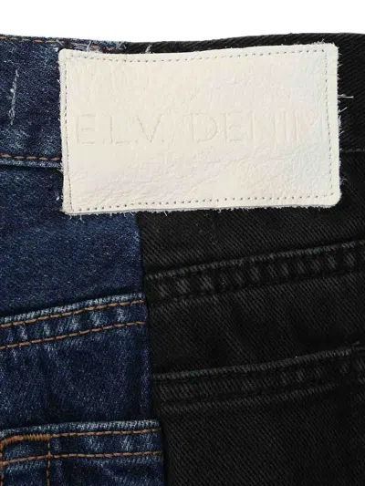 E.l.v Denim Chic Flared Jeans Multicolor In Multi