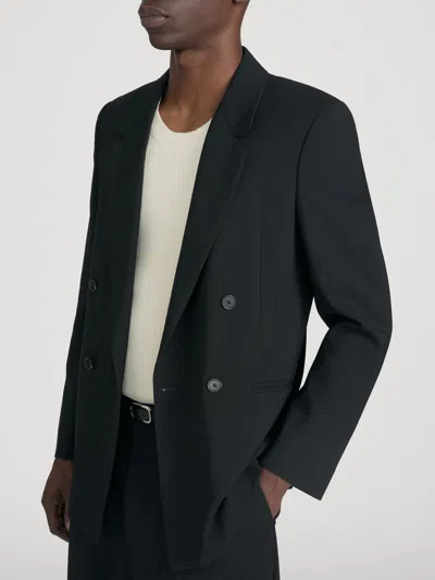 Frame Men's Tropical Wool Unlined Blazer In Black