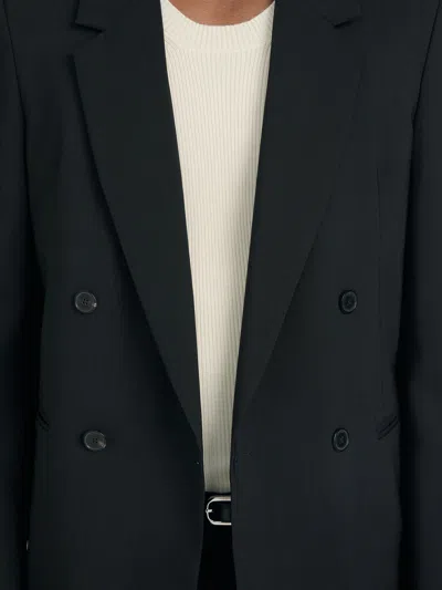 Frame Men's Tropical Wool Unlined Blazer In Black