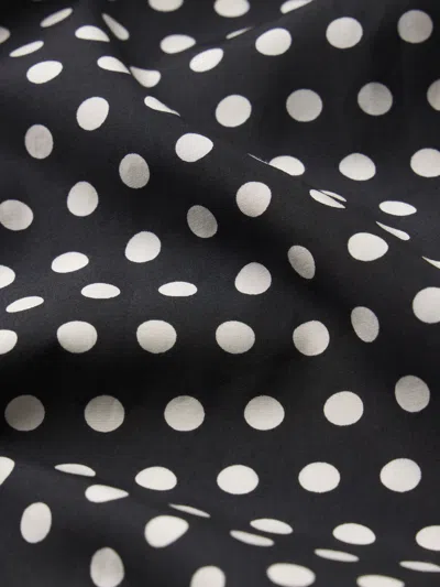 Frame The Dot Front Button Midi Skirt In Black