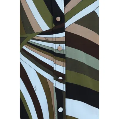 Pucci Multicolor Viscose Pattern Shirt In Multi