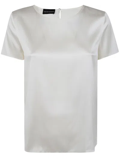 Emporio Armani Short Sleeve Shirt In Viola