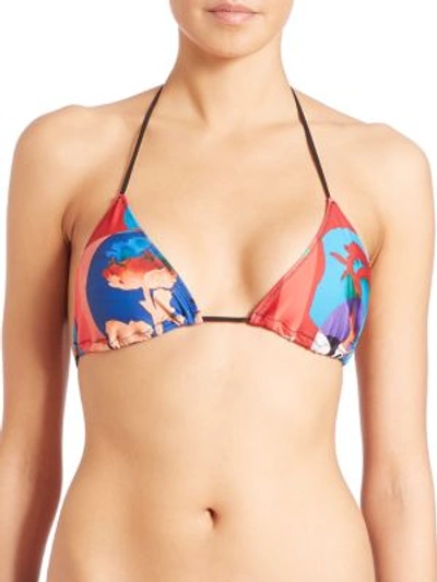Clover Canyon Triangle Bikini Top In Multi