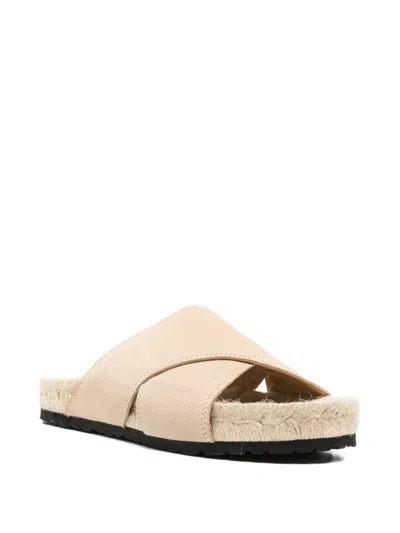 Manebi Crossover-strap Espadrilles In Neutral