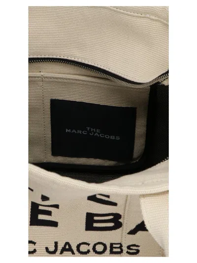 Marc Jacobs Ithe Large Tote Bag N Canvas With Jacquard Logo In Neutral