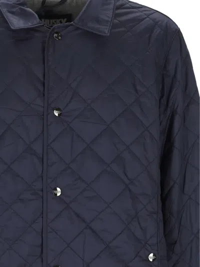 Husky Quilted Jacket In Blue