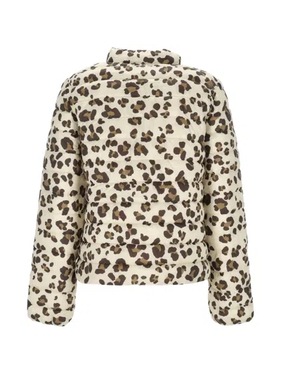 Marella Leopard-print Quilted Jacket In Neutral