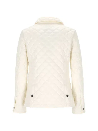 Husky Quilted Jacket In White