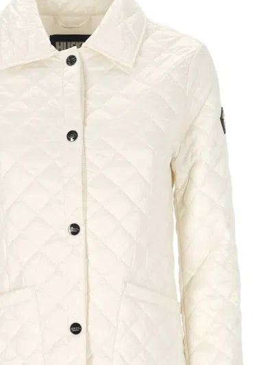 Husky Quilted Jacket In White
