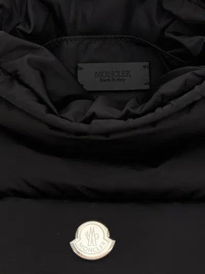 Moncler Caradoc Fabric Bucket Bag With Adjustable Strap In Black