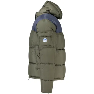 North Sails Green Polyester Men Jacket In Green
