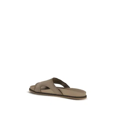 Santoni Cross-strap Sandals In Neutral