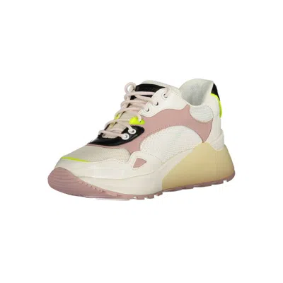 U.s. Polo Assn White Polyester Sneaker In White