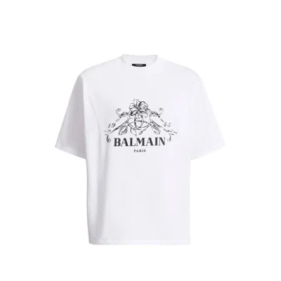 Balmain Vine T-shirt In White