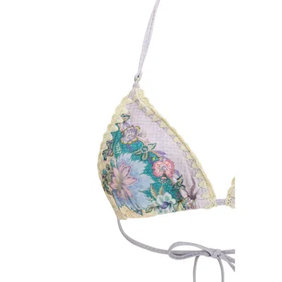 Zimmermann Beige Floral Swimwear In White