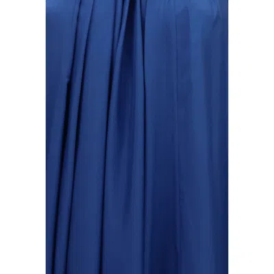 Zimmermann Womens Dark Cobalt Aster Gathered-bead Silk Maxi Dress In Blue